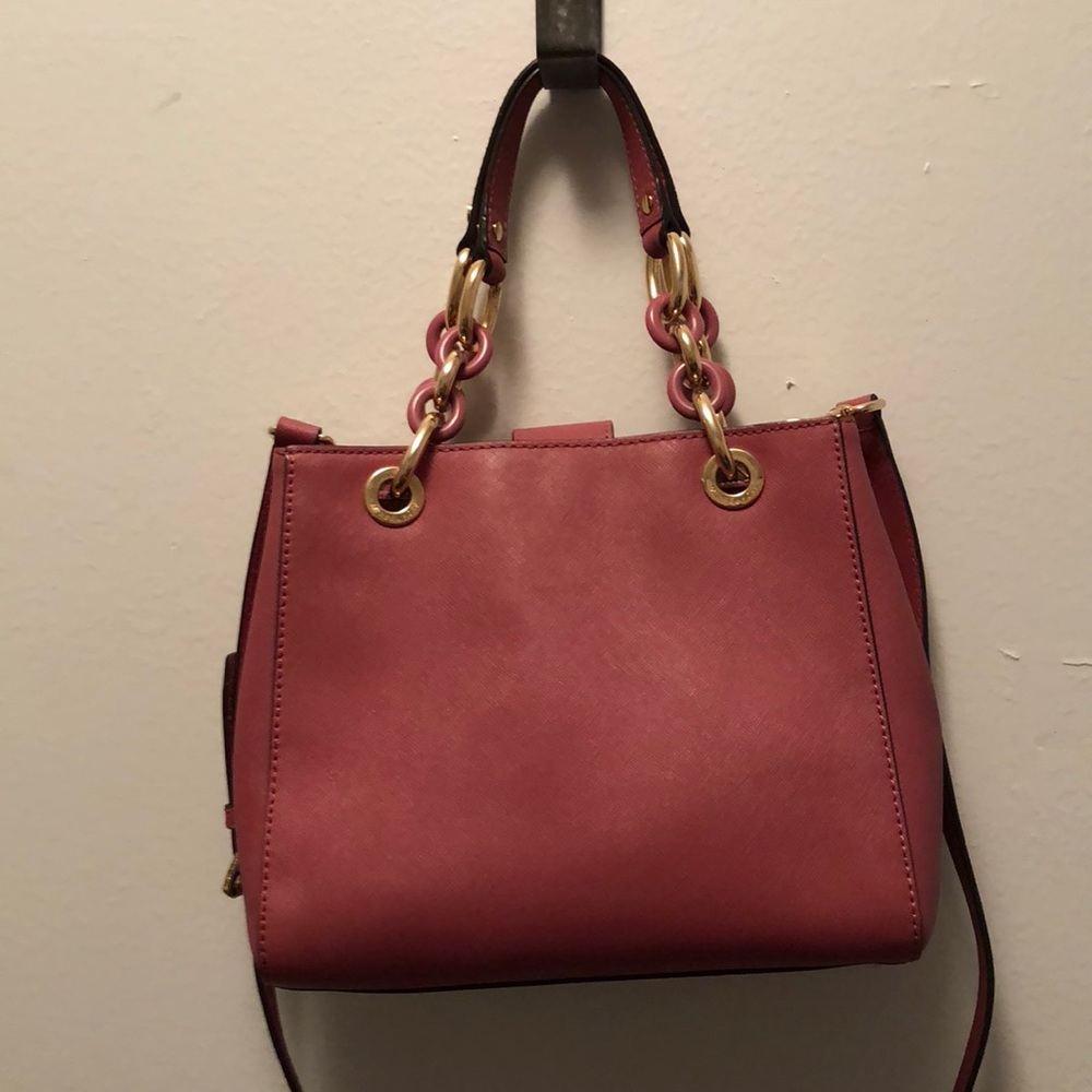 Pink Michael Kors Italian Leather Handbag